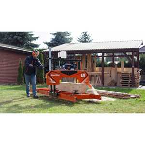 LX50SUPER Mobile Trailer Bandsaw Sawmill for On-Site <b>Log</b> Lumber and Timber <b>Cutting</b> - Product Image 4