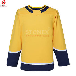 Maillot de hockey sur glace de haute qualité pour hommes chemise de hockey sur glace respirante et confortable - Product Image 4