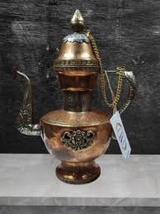 <b>Arabic</b> Brass Metal Aftaba Silapchi <b>Set</b> With Stand <b>Arabic</b> Aftaba - Product Image 4