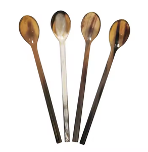 ช้อนเขาไอศกรีมแบบพรีเมี่ยมอุปกรณ์แกะสลักด้วยมือสำหรับเป็นของขวัญในการรับประทานอาหารแบบดั้งเดิมช้อนเขาควายด้วยงานฝีมือรูปพระจันทร์เสี้ยว - Product Image 4