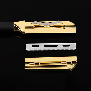 Manche en bois rasoir chauve-souris homme Style couteau de rasage pliant avec manche en bois rasoir de barbier bord droit pour barbier Logo personnalisé rasoir - Product Image 3