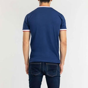 2024 élégant hommes plaine coton T-Shirts col rond respirant grande taille T-Shirts confortable étiré conception - Product Image 4