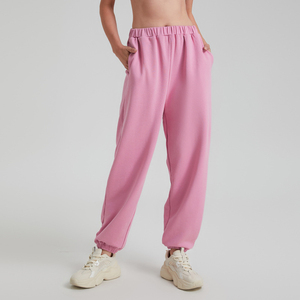 Achat en gros de pantalons de survêtement baggy pour femmes Prix d'usine Pantalon de survêtement ample à taille haute pour femmes Services OEM/ODM - Product Image 5