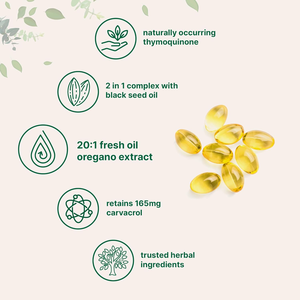 OEM 6000mg Huile d'<span class=keywords><strong>origan</strong></span> Capsule molle Huile d'<span class=keywords><strong>origan</strong></span> Softgels avec huile de graines noires - Product Image 3