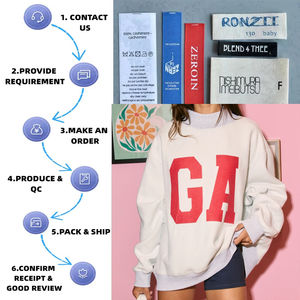 Sudadera de cuello simulado Varsity personalizada, jersey de cuello Reversible simulado, sudadera Reversible para mujer - Product Image 2