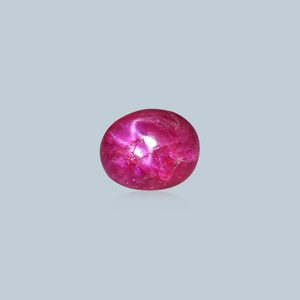 Pierre précieuse facettée en rubis étoilé 5,27 carats, naturelle ou synthétique, jaune, orange, bleu, rose, rouge, orange, créée en laboratoire, polie, sculptée, 8 mm, 1 mm - Product Image 1