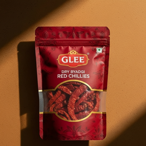 Piments rouges Byadgi secs de qualité supérieure, 50 g, entiers, séchés au soleil, tiges de piment Guntur Teja, couleur intense, épices douces, Glee Impex, 100 % naturel - Product Image 2