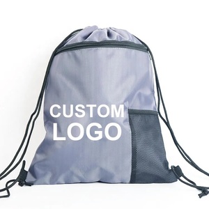 GAF Sacs à cordon de bonne qualité avec logo imprimé Sac de sport à cordon en nylon avec 10 couleurs pour hommes et femmes - Product Image 3