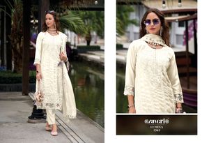 La última colección de ropa de diseñador Organza con bordado Traje de Slwar Fabricante de Surat EN EL Rtae más bajo - Product Image 4