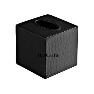 Fabuleux Design Porte-Mouchoirs En Aluminium Martelé Serviette Boîte De Rangement Pour La Maison Restaurant Table Utilisation - Product Image 5