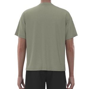 T-shirt Homme Oversize de Qualité Supérieure 100% Coton Biologique 220 GSM Séchage Rapide, Personnalisable OEM, Impression DTG, Fabricant - Product Image 6