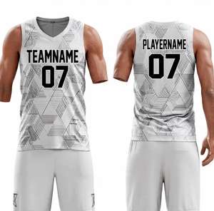 Ensembles de maillots de basket-ball personnalisés réversibles à sublimation complète pour hommes, ensembles de maillots de basket-ball, fabricant en gros - Product Image 6