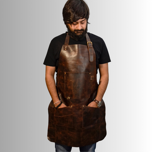 Delantal de Cuero Vacuno Genuino con Logotipo y Color Personalizados, Multiusos, Resistente, Unisex, Se Acepta OEM/ODM, Alif Trend ATFLA-316 - Product Image 6