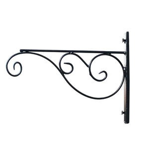 Wrought Iron Wall Bracket Garden <b>Hook</b>, Bracket <b>For</b> Hanging Basket Planter ,Garden Lantern <b>Hook</b> , Powder Coated Wall Brackets - Product Image 5