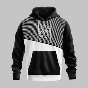 Fabrication conception personnalisée automne vente chaude hommes sweats à capuche décontracté 100% coton poche surdimensionné pull à capuche régulier - Product Image 5