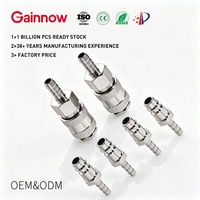 Raccord pneumatique mâle à déconnexion rapide en acier inoxydable sur mesure avec joint cannelé pour raccordement pneumatique