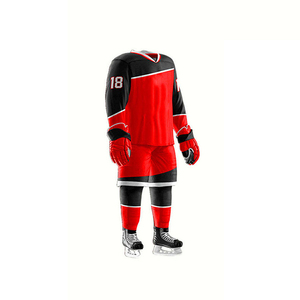 Uniforme de hockey sur glace classique Fabricants pakistanais Kits de qualité d'exportation 100% Polyester Imperméable Logo personnalisé à séchage rapide - Product Image 5