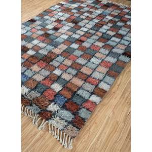 Alfombras de lana afgana Zuri con nudos a mano, diseño geométrico y abstracto estilo boho, alfombra rectangular para pasillo y sala de estar -AKWL-1243 - Product Image 2