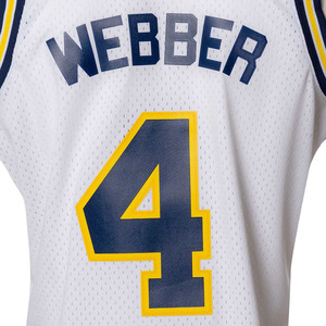 Maillot de basket-ball personnalisé par sublimation, débardeur sans manches en maille blanche, numéro 4, vêtements de sport respirants pour hommes adultes - Product Image 4