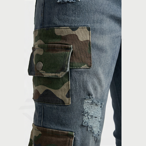 Pantalones Vaqueros de Uso Diario para Hombre, Diseño Personalizado, Transpirables, con Decoración de Botones, Primavera Invierno, Alta Calidad, Venta al Por Mayor - Product Image 5