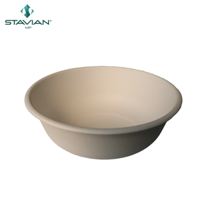 Tazones de sopa desechables de 29Oz y 850ml, 100% fibras ovaladas biodegradables sin PFAS, directo de fábrica basado en cuencos biodegradables ovalados de plantas - Product Image 3