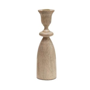 Bougeoir en fer de qualité supérieure au design antique tendance, avec insert en bois et métal, fait main, écologique, portable, pour bougie de Noël - Product Image 4