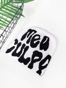 Gorro de invierno de punto Jacquard sin puños con estampado de logotipo completo Y2K personalizado al por mayor 2025 - Product Image 4