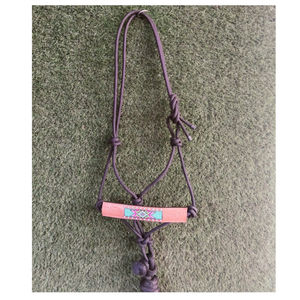 SELLE ANGLAISE ÉQUESTRE EN CUIR BREVÉ CHEVAL LIEN AVEC STRASS et LAITON MASSIF FITIING Cheval Équipement Cheval Licol - Product Image 3