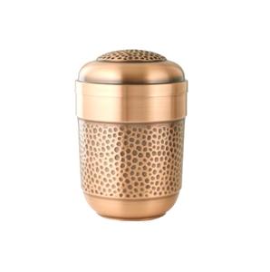 Urna para adultos de cremación de hierro con capa de polvo gris Urna para cenizas conmemorativas Tarro de cenizas de recuerdo de metal moderno - Product Image 3