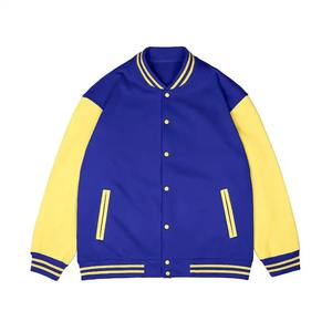 Veste universitaire en denim réversible coupe slim coupe-vent personnalisée OEM avec impression de lettres style streetwear - Product Image 6