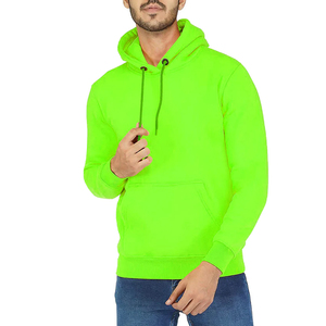 Ropa informal Sudadera con capucha fluorescente de manga larga para hombre superventas/Sudadera con capucha fluorescente ligera de algodón 100% hecha para hombre - Product Image 3