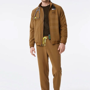 Blouson de travail pour homme respirant, couleur unie, fermeture éclair intégrale, en Spandex/Polyester, haute qualité, à prix avantageux et très vendu - Product Image 4