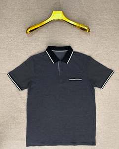 Best Selling 100% Cotton <b>Long</b> <b>Sleeve</b> for Polo <b>T</b>-<b>Shirt</b> for Kids Solid Pattern <b>Stripe</b> Collar Casual Canvas Design - Product Image 5