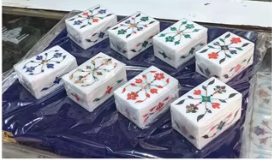 Nouveauté 2024 beau travail à la main mélange nacre incrustation Lotus Design coffrets cadeaux pour les cadeaux de mariage prêt à expédier des boîtes - Product Image 3