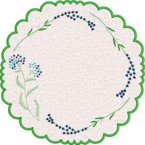 Classic embroidered <b>linen</b> <b>placemats</b> with vintage detailing enhancing dining spaces with warmth sophistication and charm - Product Image 2