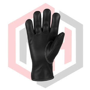 Gants de sécurité multi-usages en cuir de vachette noir - Haute visibilité, lavables en machine, résistants aux déchirures, sans silicone, sans poudre, personnalisables - Product Image 2