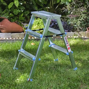 Rita Galvanized Twin RM-618 8+8 Step Double-Sided Folding <b>Ladder</b> 100 kg Capacity - Product Image 3