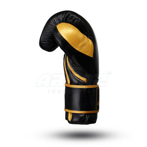 Guantes de boxeo de cuero real de diseño personalizable profesional de alta calidad para entrenamiento de lucha Sparring para artes marciales - Product Image 3