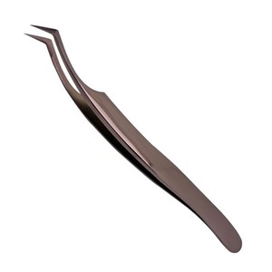Pinzas de oro rosa de alta calidad para extensiones de pestañas Acero inoxidable duradero con punta puntiaguda de precisión para Aplicación de pestañas - Product Image 2