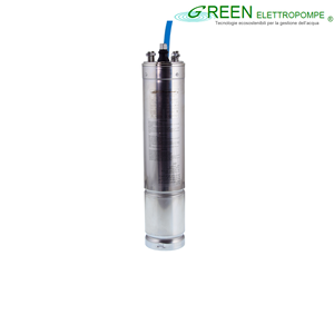 Motor Sumergible Eléctrico de Producción Italiana - Serie M4 - para Bomba de Agua Sumergible para Pozos Profundos de 4 Pulgadas, Lleno de Aceite - Product Image 1