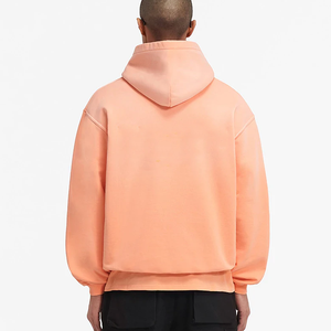 Sweats à capuche délavés à l'acide pour hommes Poches fonctionnelles épaules tombantes Sweatshirt à capuche pull oversize Sweats à capuche lourds pour hommes - Product Image 1