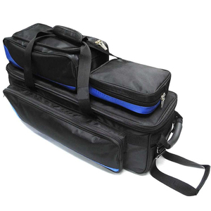 Chemin de voyage personnalisé Triple Tote Roller Plus Bowling Sac avec sacs détachables Sport Sac fourre-tout avec roues Gym Duffel - Product Image 5