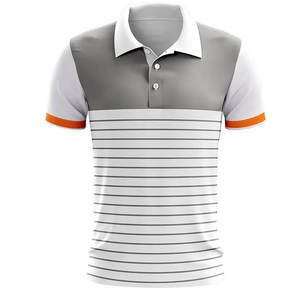 Polo à manches courtes 100% coton pour homme, coupe ample, imprimé par sublimation, service OEM, impression personnalisée, t-shirt léger pour homme - Product Image 2