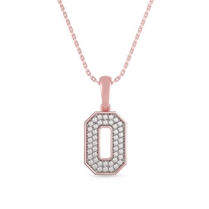 Pendentif en diamant de laboratoire CVD de petite taille avec or rose 14 carats fabriqué pour les femmes directement du fabricant - Product Image 1