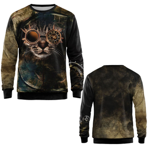 Premium <b>Men</b> Sublimated Sweatshirt 100% Polyester Vintage Embroidered All Over Print Streetwear <b>Pullover</b> Urban Fashion Wholesale - Product Image 1