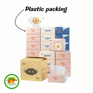 Sacs d'emballage PE imprimés personnalisés de haute qualité pour produits ménagers Fournisseur OEM d'emballage durable de mouchoirs en papier au Vietnam - Product Image 5