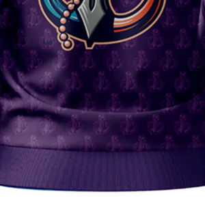 Veste d'art psychédélique personnalisée de haute qualité en toile matelassée avec col montant et logo avant Sublimation de haute qualité - Product Image 6