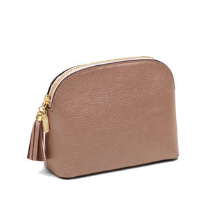 Grand organisateur de cosmétiques de voyage noir avec fermeture à glissière Sac pochette de maquillage étanche en PVC et en nylon avec logo personnalisé - Product Image 1