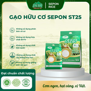 Arroz Blanco Orgánico SEPON 100%, SPOrice, Bolsa de 5 kg, Grano Largo, Textura Dura, Certificado ISO, 5% de Grano Partido, Origen Vietnam - Product Image 5