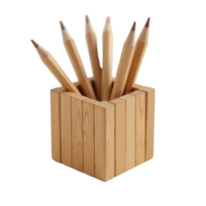 Vase de table en bois moderne, best-seller, forme ajustable et personnalisable, pour les institutions, les bureaux, les écoles, la maison, le bureau, décoration - Product Image 1